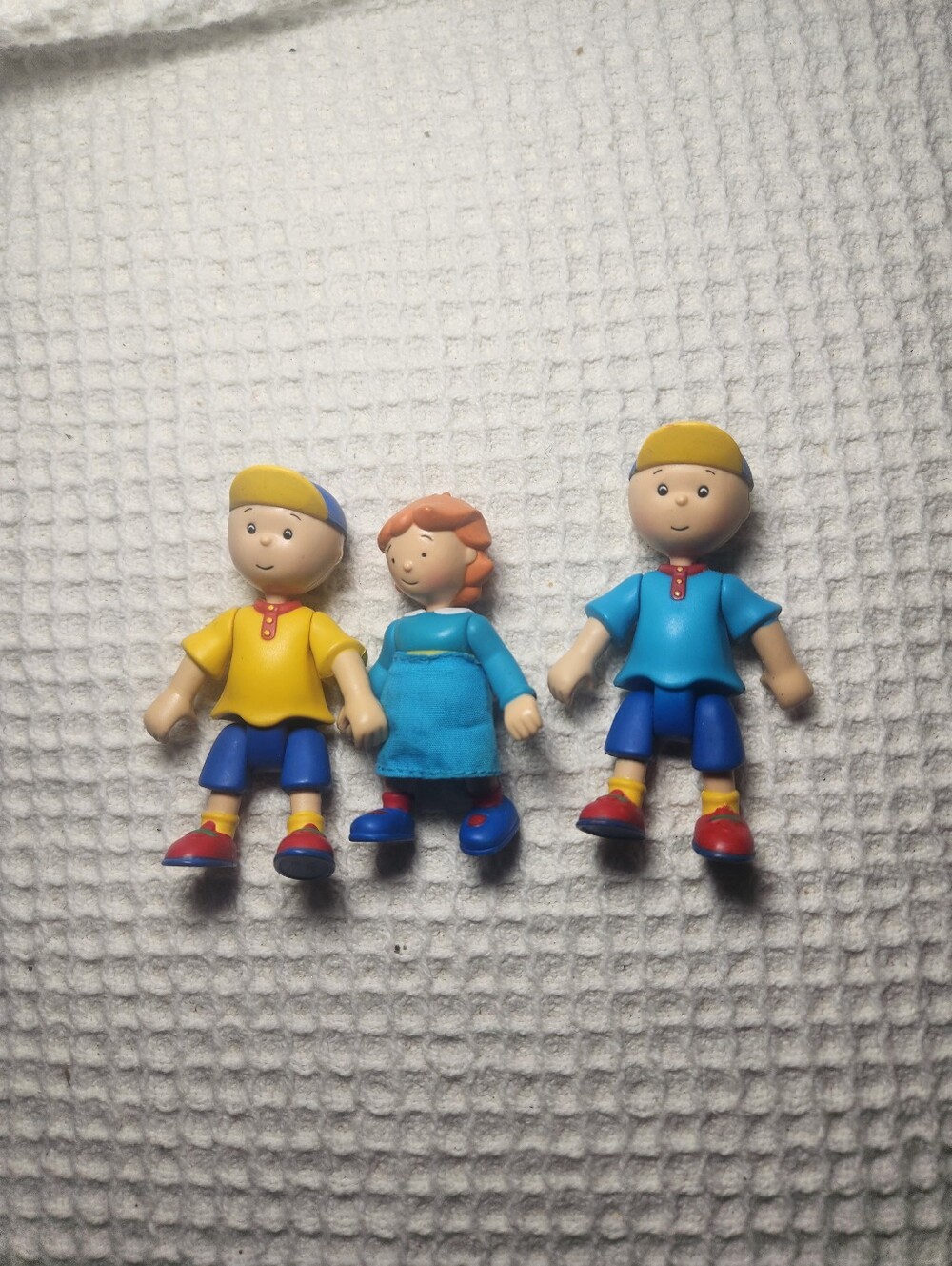 vintage 2002 PBS Kids Caillou action figures Set Of 3